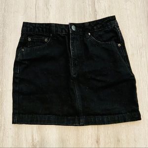 Women’s Black Jean Skirt S XS